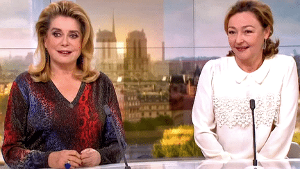 Catherine Deneuve et Catherine Frot invitées sur le plateau de France 2 pour "Sage Femme"
 (France 2 / Culturebox)