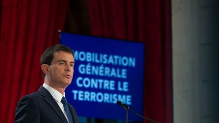 &nbsp; (Manuel Valls presente des mesures contre le terrorisme © Maxppp)