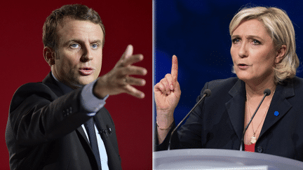 Les deux candidats au second tour de l'élection présidentielle, Emmanuel Macron et Marine Le Pen. (MAXPPP)