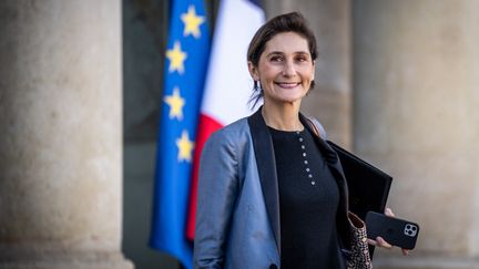 Amélie Oudéa-Castera à l'Elysée, le 10 novembre 2022. (XOSE BOUZAS / HANS LUCAS)