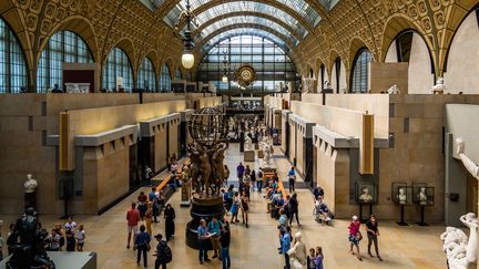 La grande nef du musée d'Orsay (août 2022) (MICKAEL TITRENT / HANS LUCAS VIA AFP)