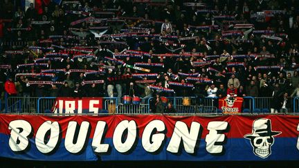 Le KOP de Boulogne lors du match PSG/Bastia, le 18 mars 2008. (GETTY IMAGES)