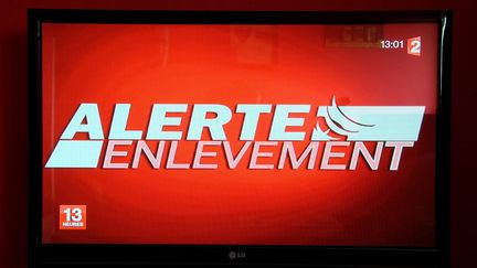 Le logo d'une alerte enlèvement diffusée à l'antenne de France 2, en décembre 2012. (MAXPPP)