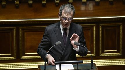 Jean-Louis Masson, le 22 mars 2016, au Sénat. (MARTIN BUREAU / AFP)