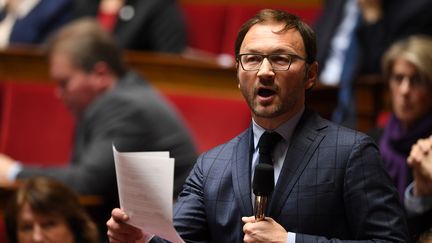 Patrick Mignola, président du groupe MoDem à l'Assemblée nationale, le 20 février 2018. (ERIC FEFERBERG / AFP)