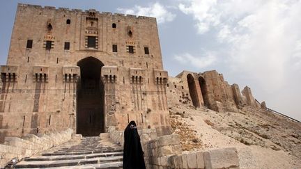 Photo d&#039;archive de l&#039;entrée de la citadelle d&#039;Alep, dans le nord de la Syrie (28/8/2008)
 (Patrick Kovarik / AFP)