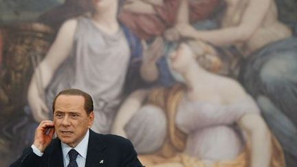 Silvio Berlusconi lors d'une conférence de presse à Rome, le 13 juin 2011. (Reuters - Stefano Rellandini)