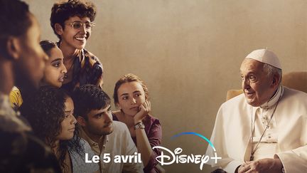 Affiche du documentaire "Conversation avec le pape" diffusé dur Disney+ à partir du 5 avril 2023. (DISNEY)