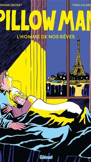 Couverture de "Pillow Man" de Stéphane Grodet et Théo Calméjane. (Editions Glénat)