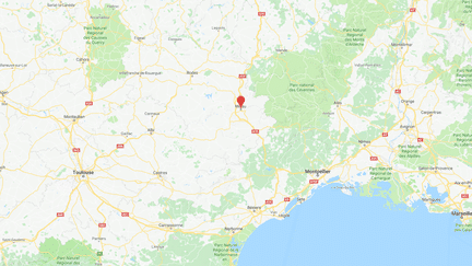 Carte de localisation de&nbsp;Millau. (GOOGLEMAPS)