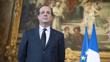 Fran&ccedil;ois Hollande apr&egrave;s un discours &agrave; Dijon (C&ocirc;te-d'Or), le 12 mars 2013. (MAXPPP)