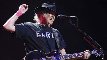 Neil Young lors de son concert à Vienne en Autriche en Juillet 2014
 (EPA/MAXPPP)