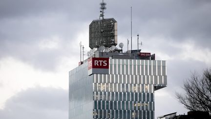 Le siège de la RTS, qui abrite aussi la Radio suisse romande (RSR). Image d'illustration. (VINCENT ISORE / MAXPPP)