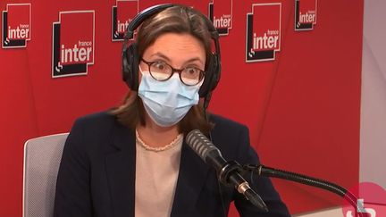 Amélie de Montchalin, la ministre de la Transformation et de la Fonction publique, le 31 mai 2021 sur France Inter. (FRANCEINTER / RADIO FRANCE)