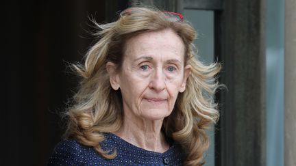 La ministre de la Justice, Nicole Belloubet, le 11 décembre 2019, à la sortie du Conseil des ministres au palais de l'Elysée (Paris). (LUDOVIC MARIN / AFP)