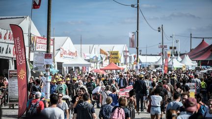 La 84e édition de la "Fête de l'Humanite" organisée par le journal français L'Humanite à La Courneuve, le 14 septembre 2019. (STEPHANE DE SAKUTIN / AFP)