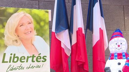 L'affiche de campagne de Marine Le Pen (France 3)