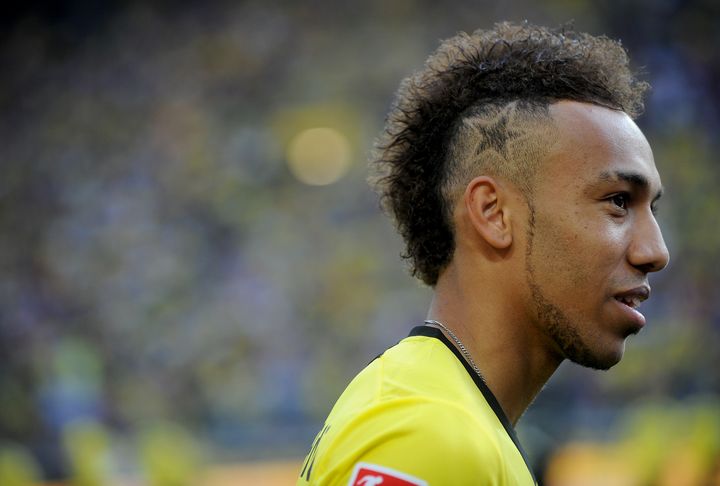 L'attaquant gabonais Pierre-Emerick Aubameyang sous le maillot de Dortmund, le 6 juillet 2013.&nbsp; (JONAS GUTTLER / DPA / AFP)