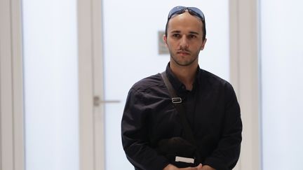 Farouk Ben Abbes, au Palais de Justice de Paris le 4 juillet 2018, avant son procès.&nbsp; (THOMAS SAMSON / AFP)