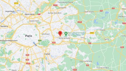 Capture d'écran de la ville de Neuilly-sur-Marne (Seine-Saint-Denis) réalisée à Paris, le 7 avril 2022. (GOOGLE MAPS)