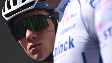 Remco Evenepoel&nbsp;sera l'un des principaux favoris du Tour d'Italie, qui doit s'élancer ce samedi 8 mai à Turin. (MARCO BERTORELLO / AFP)