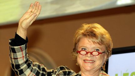 La candidate &eacute;cologiste Eva Joly le 14 mars 2012 &agrave; Strasbourg (Bas-Rhin). (ALEXANDRE MARCHI / MAXPPP)