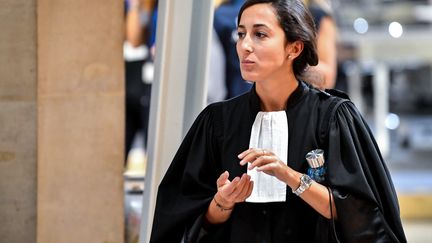 L’avocate de Jean-Pierre Bouyer, Maître Olivia Ronen. Elle défendait Salah Abdeslam au procès des attentats du 13-Novembre, en septembre 2021. (ALAIN JOCARD / AFP)