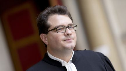 L'avocat des parents de Vincent Lambert, Maître&nbsp;Jérôme Triomphe, en 2014.&nbsp; (KENZO TRIBOUILLARD / AFP)