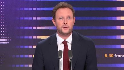 Clément Beaune, ministre délégué chargé des Transports, sur franceinfo, le 20 septembre 2023. (FRANCEINFO / RADIOFRANCE)