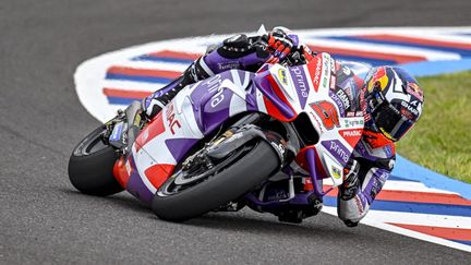 Le Français Johann Zarco a pris la deuxième place en Argentine, le 2 avril 2023. (GIGI SOLDANO / AFP)