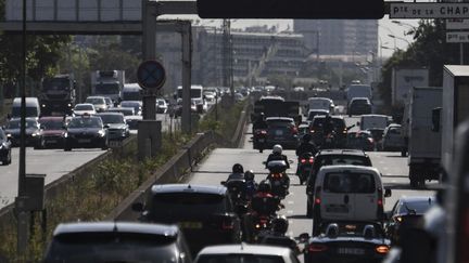 Le périphérique parisien est soumis à des restrictions de circulation, le 31 juillet 2020. (ALAIN JOCARD / AFP)