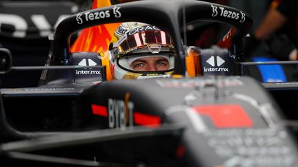 Max Verstappen à l'issue des essais libres, samedi 23 avril 2022. (ALESSIO DE MARCO / NURPHOTO)