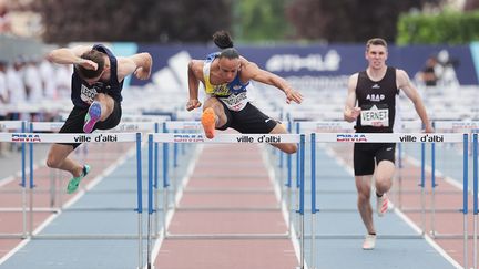 Pascal Martinot-Lagarde, lors des championnats de France à Albi, le 29 juillet 2023. (MAXPPP)