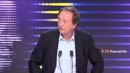 Michel-Édouard Leclerc, président des centres E.Leclerc, le 28 juin sur franceinfo. (FRANCEINFO / RADIO FRANCE)