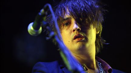 Le chanteur Pete Doherty lors du We Love Green festival, organis&eacute; le 11 septembre 2011 dans les Jardins de Bagatelle &agrave; Paris.&nbsp; (CHAUVEAU / SIPA)