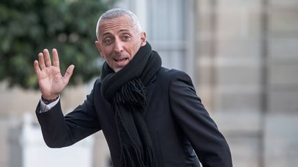 Gad Elmaleh au palais de l'Élysée, le 4 octobre 2024. (NICOLAS MESSYASZ / SIPA)