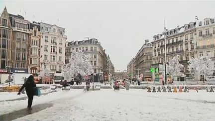 Neige : la circulation bloquée à Lille