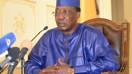 &nbsp;Idriss Déby Itno, le président du Tchad, le 9 août 2019 (BRAHIM ADJI / AFP)