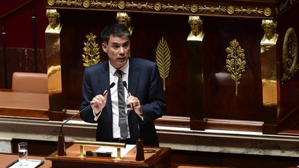 Olivier Faure à l'Assemblée nationale. (MARTIN BUREAU / AFP)