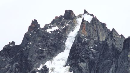 L'Aiguille du Plan dans le massif du Mont-Blanc, le 10 août 2018.&nbsp; (GUILLAUME SOUVANT / AFP)