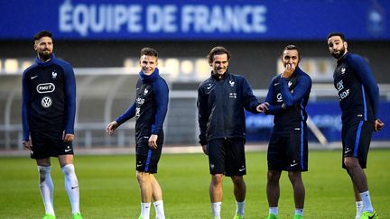 L'Équipe de France à l'entraînement ke 23 mars 2017. (FRANCK FIFE / AFP)