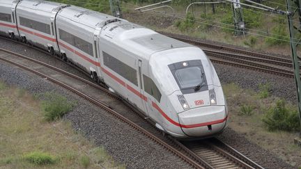 Un train de la Deutsche Bahn, la SNCF allemande. (PAUL ZINKEN / DPA)