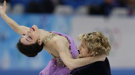 Davis-White, le couple en or de la danse sur glace à Sotchi (ADRIAN DENNIS / AFP)