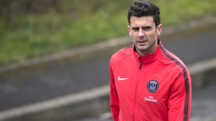 Le milieu de terrain du PSG, Thiago Motta (MIGUEL MEDINA / AFP)