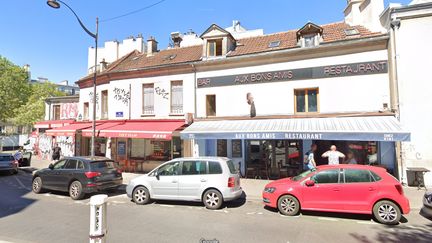 Le restaurant "Aux bons amis" dans le 19e arrondissement de Paris. (GOOGLE STREET VIEW)