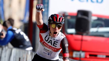 Tadej Pogacar remporte la troisième étape du Tour du Pays basque ce mercredi 7 avril. (DAVID AGUILAR / EFE)