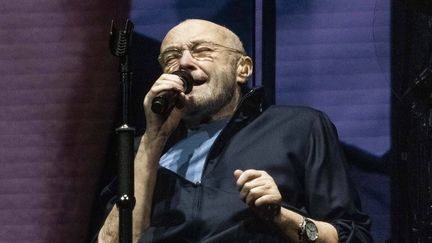 Phil Collins sur scène avec Genesis lors du coup d'envoi de la tournée "The Last Domino?" le 20 septembre 2021 à la Utilita Arena de Birmingham (Angleterre). (COVER IMAGES/SIPA / COVER IMAGES)