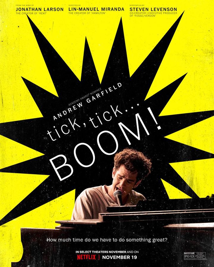 Affiche de "Tick, tick... Boom !" de Lin-Manuel Miranda (NETFLIX)