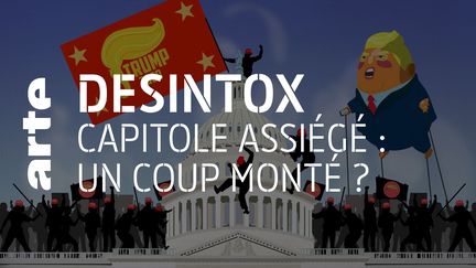 Etats-Unis : non, l'invasion du Capitole n'est pas un coup monté par les Antifas et Black Lives Matter. (ARTE/2P2L)