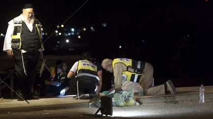 &nbsp; (Trois personnes ont été poignardées près de la colonie juive d'Alon Shvut, en Cisjordanie. © Maxppp)